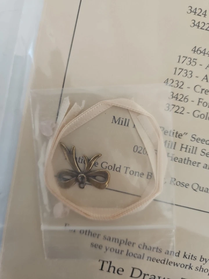 The Drawn Thread GARDEN RECIPE Counted Cross Stitch Sampler Pattern & Charm - Image 4 of 4