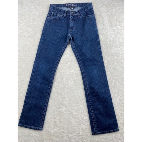 Request Jeans Premium Denim Boys Dark Wash Jeans Designer Back Pockets Size 14