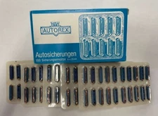 100pcs  Blue 25A  Torpedo Bullet Style Ceramic Fuses German
