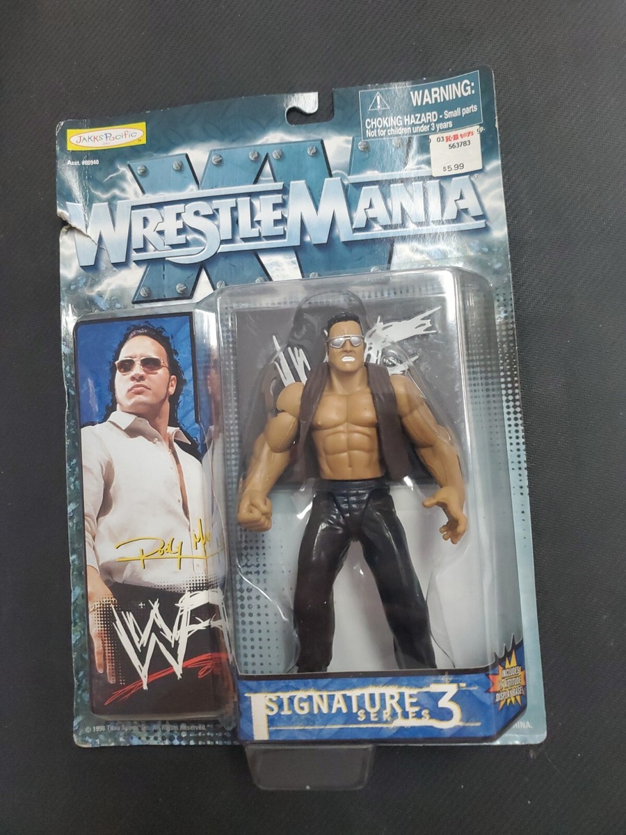 JakksPacific WWF Wrestlemania XV Signature Series The Rock