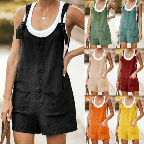 Linen Jumpsuits & Playsuits for Women