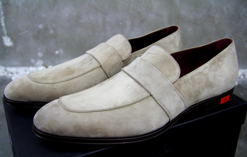 HUGO BOSS LEGEND LOAF SLIPPER 44 TAILORED LINE NEU MOKASSINS 10 11 SCHUHE LOAFER - Picture 2 of 3
