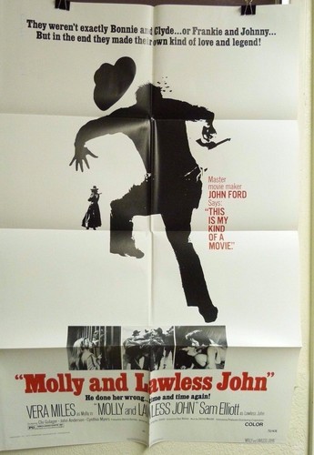VTG 1973 "MOLLY & LAWLESS JOHN" US ORIG 1SH 27X41 FILM POSTER GARY NELSON, MILES