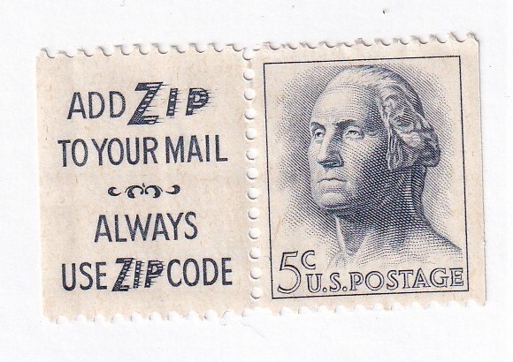 Sello de EE. UU. RARO George Washington 5 centavos MNH AÑADIR CREMALLERA A SU CORREO CÓDIGO POSTAL