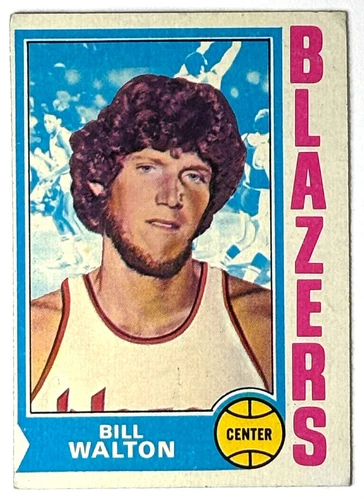 1974-75 Topps 39 Bill Walton RC Rookie Card Portland Trail Blazers