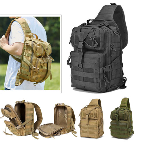 20L Männer Taktische Umhängetasche Molle Sling Taschen Rucksack für Wandern - Bild 3 von 15