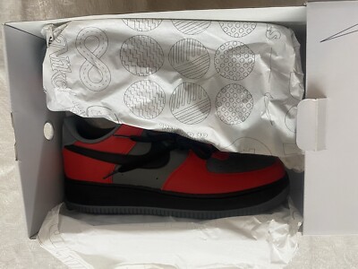 Nike By You Air Force 1 ハイカット ブラック/レッド Nike Air Force 1 High Boot 2020 Black Red for Sale