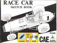 CAE Culbert Automotive Engineering Vintage 1960’s Race Car Sketch Book PDF File