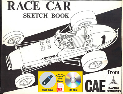 CAE Culbert Automotive Engineering Vintage 1960 s Race Car Sketch Book PDF File
