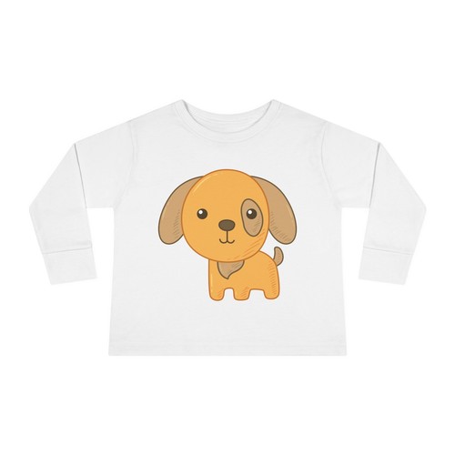 Cute Baby Long Sleeve T-Shirt with Dog Print – Soft & Cute Baby Clothes - Picture 6 of 21