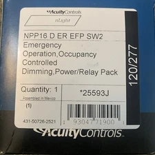 Acuity Controls NPP16 D ER EFP SW2 Power/Relay Pack Emergency Occupancy 25593J