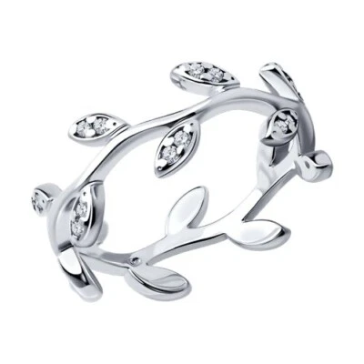 Ring Fingerring Sterlingsilber  Zirkonia Stein Echtschmuck Damenschmuck - Bild 1 von 4