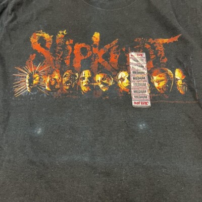 Slipknot Tシャツ 2004 Slipknot European 2004 Tour Vintage T-shirt Slayer Slipknot
