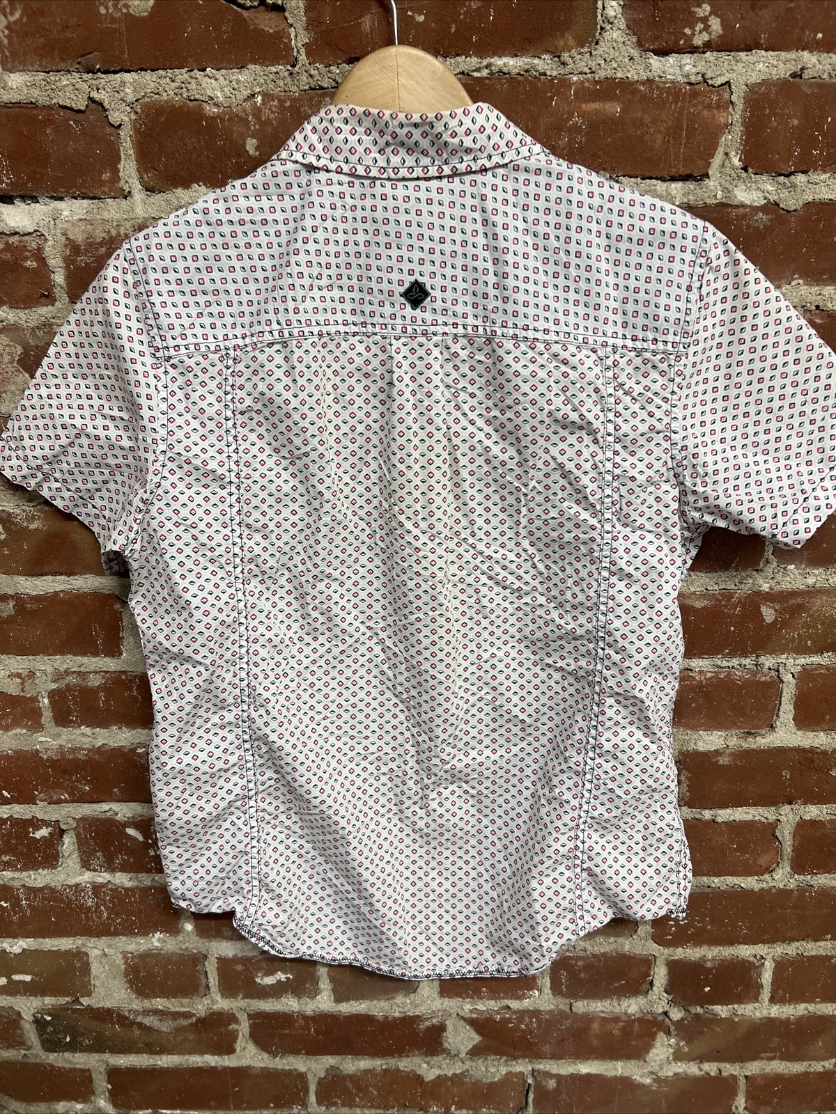Prana Mens Small Slim Fit Button Down Shirt Short Sleeve White eBay