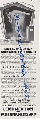 BERLIN Advertising 1928 Powder Make Up Factory L Leichner 1001 Slimming Bath Cream