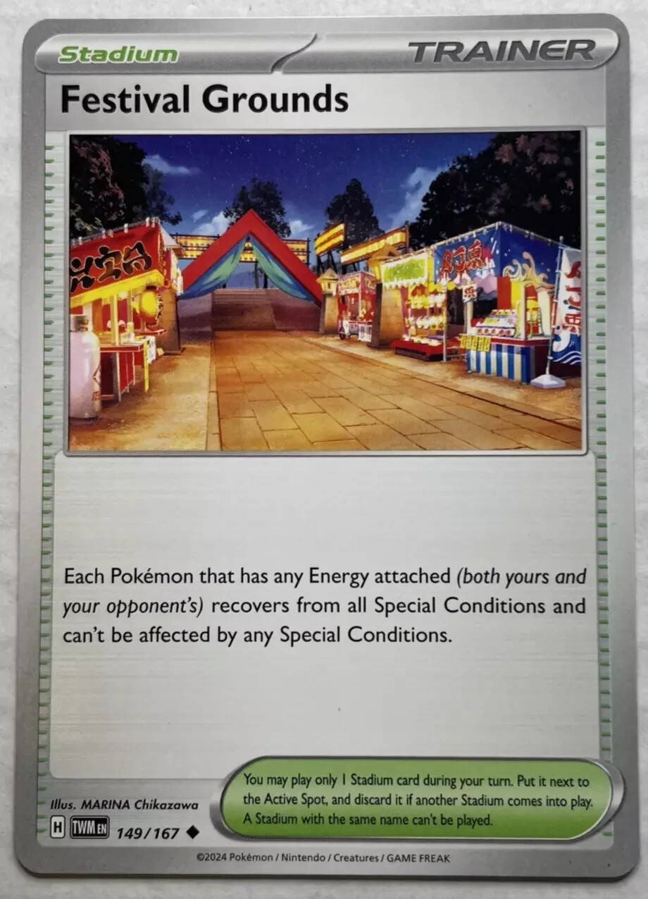 Pokemon Card - Festival Ground 149/167 - Twilight Masquerade - Inc Toploader