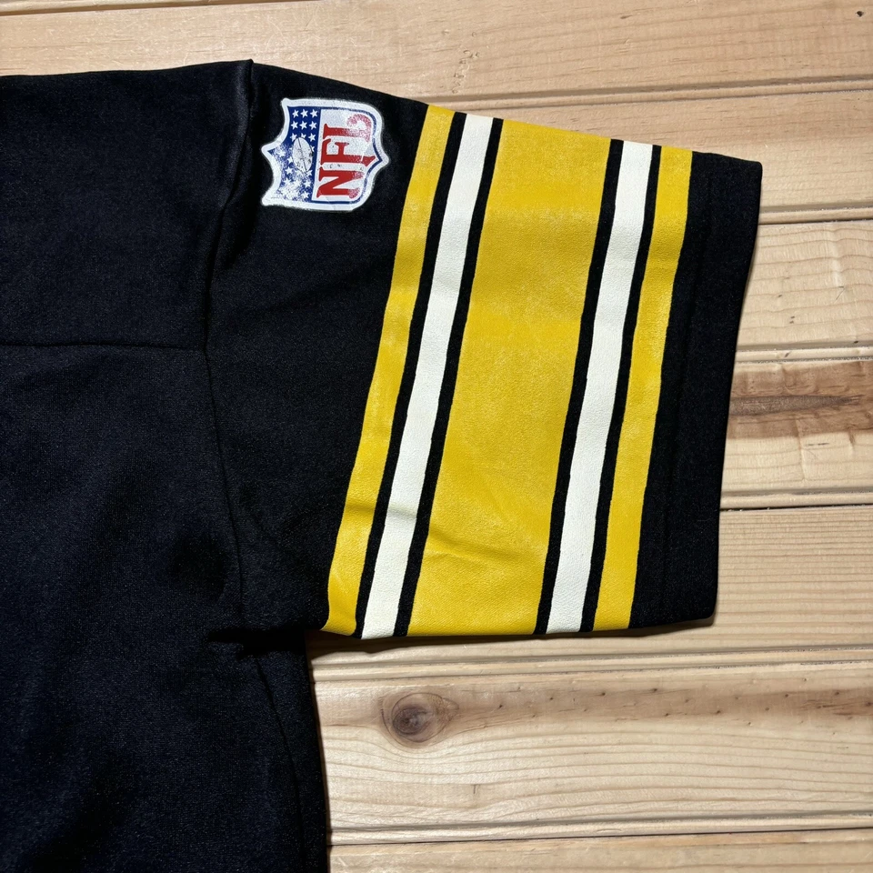 Camiseta Vintage Terry Bradshaw #12 Pittsburgh Steelers NFL Tamanho Grande Rawlings - Imagem 4 de 4