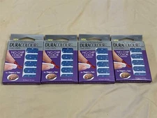 Lot of 4 Boxes of Nailene DURACOLOUR NAIL STRIPS Blue Stars (144 Total) - NEW