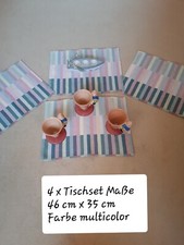 3 x kubek na lody ze stopką, bardzo dobrze zachowany, 4 x zestaw stołowy w kolorze wielokolorowym, wysyłka dekoracyjna