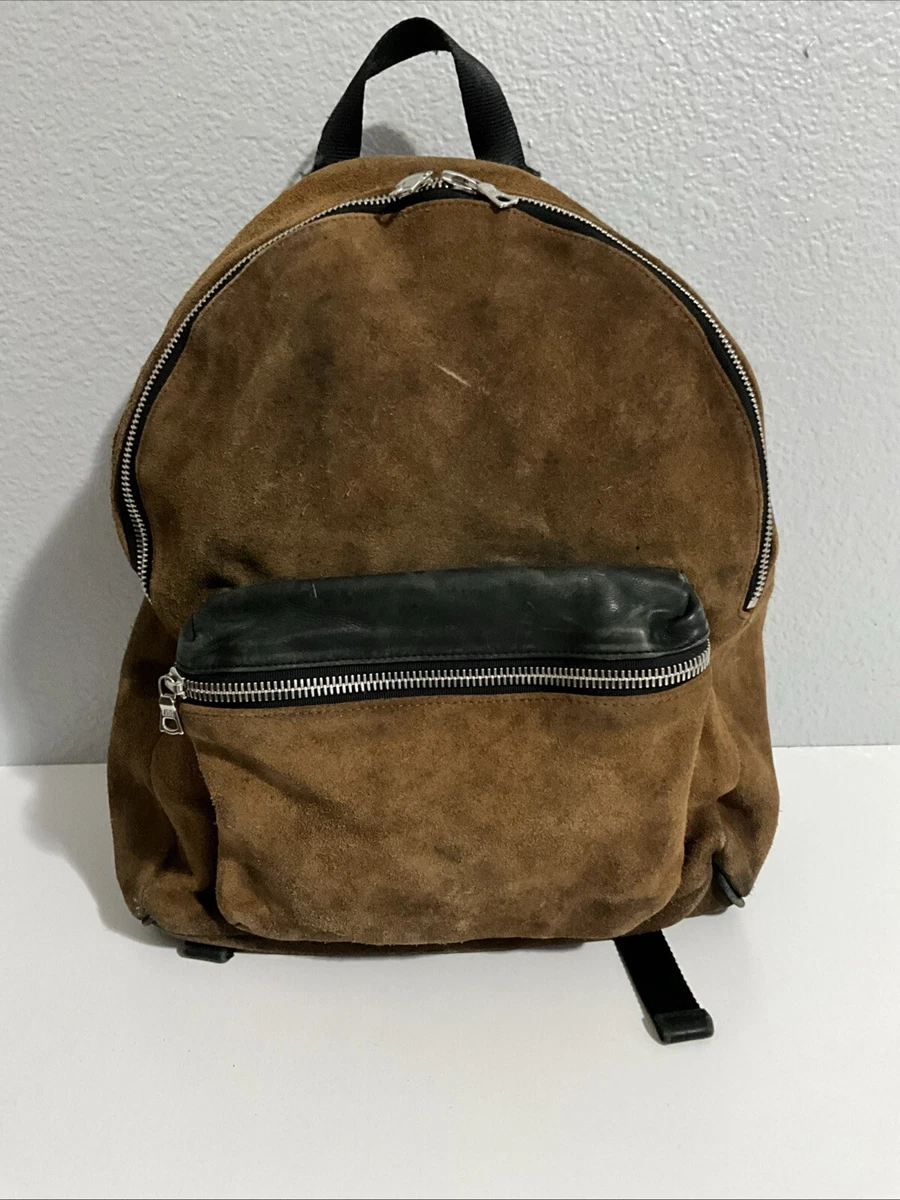 Suede Backpack Brown Bags for Men for sale | eBay