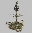Antique Golden Brass Jewelery Holder Organize Woman Ornament Key Hanger