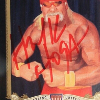 Hulk Hogan (d.2025) WWE Wrestler Signed 2012 Goodwin Champions