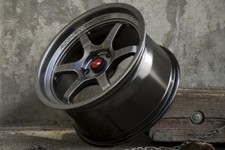 Aodhan Ah08 18x9.5 30 5x114.3 Hyper Black Wrx Civic Si Lancer Mazda3 Accord Tsx