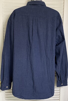 Men Vesi Sportwear Auburn Tigers Long Sleeve Button Down Check Dress Shirt,  XXL