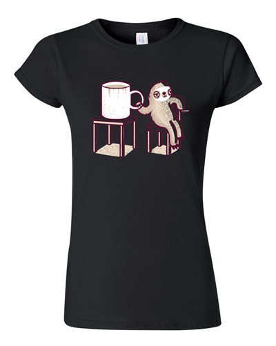Camiseta Camiseta Junior Randy Otter Sloth Mondays Linda Retrato Perezoso Linda Divertida Arte DT - Imagen 9 de 9
