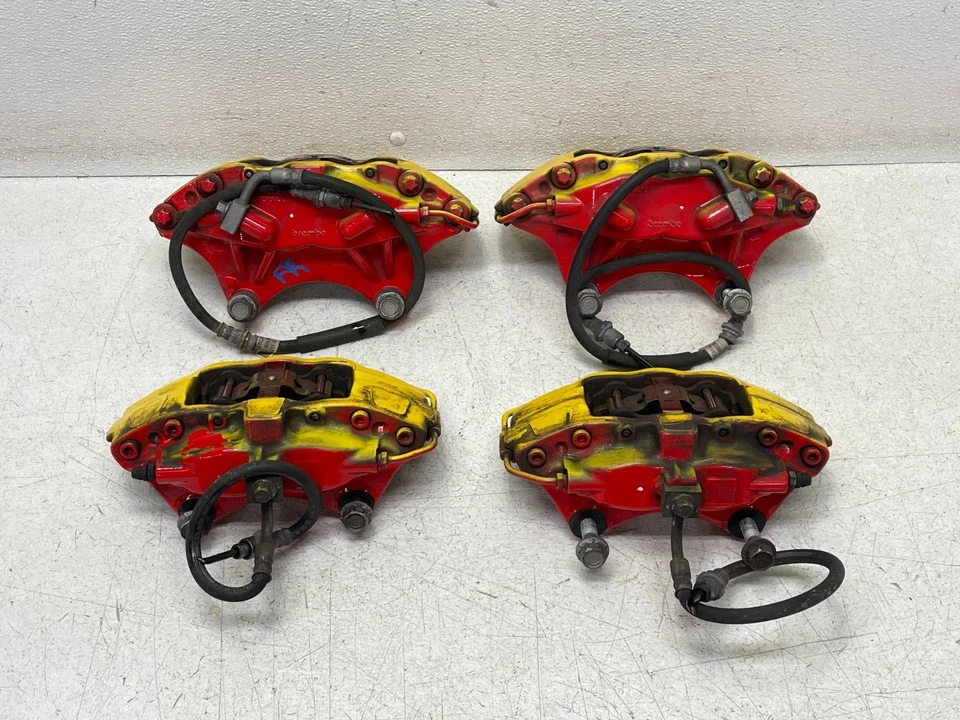 Juego de pinzas de freno Brembo delanteras traseras izquierda derecha Tesla Model S 2012-2016 1428 OEM Foto 2 de 4