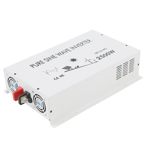 2500W Pure Sine Wave Inverter 12V DC to 120V AC Power Converter Off Grid Car RV - Picture 3 of 9