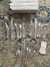 LOT of 3 Guy Degrenne 5 Piece Sets Onde Mirror Cafe Dessert Flatware France