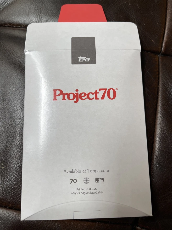 2021 Topps PROJECT 70 Card #27 MIKE TROUT by FUCCI WITH BOX - IN HAND - Image 4 of 4