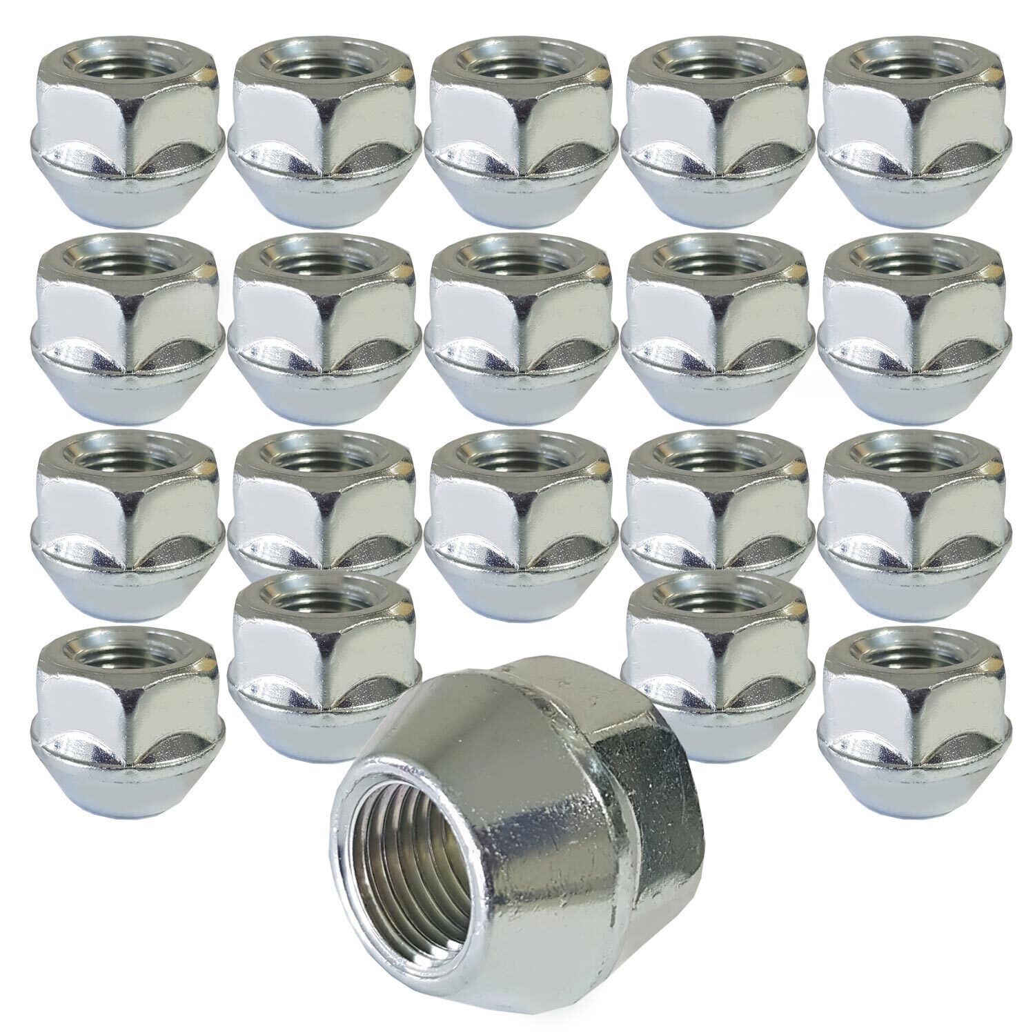 20 dadi per cerchi M12x1,5 conici per Mazda Mitsubishi Nissan Opel Peugeot Smart