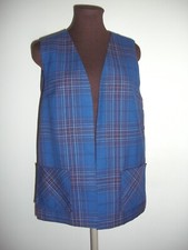 Vintage Moffat Weavers Wool Waistcoat Medium Made In Scotland Plaid