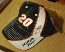 Joe Gibbs Signed Toyota #20 Tony Stewart - Adjustable Hat / Baseball Cap NASCAR