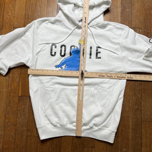 Champion Sesame Street Cookie Monster Air Jordan Dunk California Hoodie White M - Picture 6 of 11