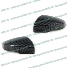 Set Carbon Fiber Side Mirror Protect Cover Trim For 2018-2023 Subaru Crosstrek