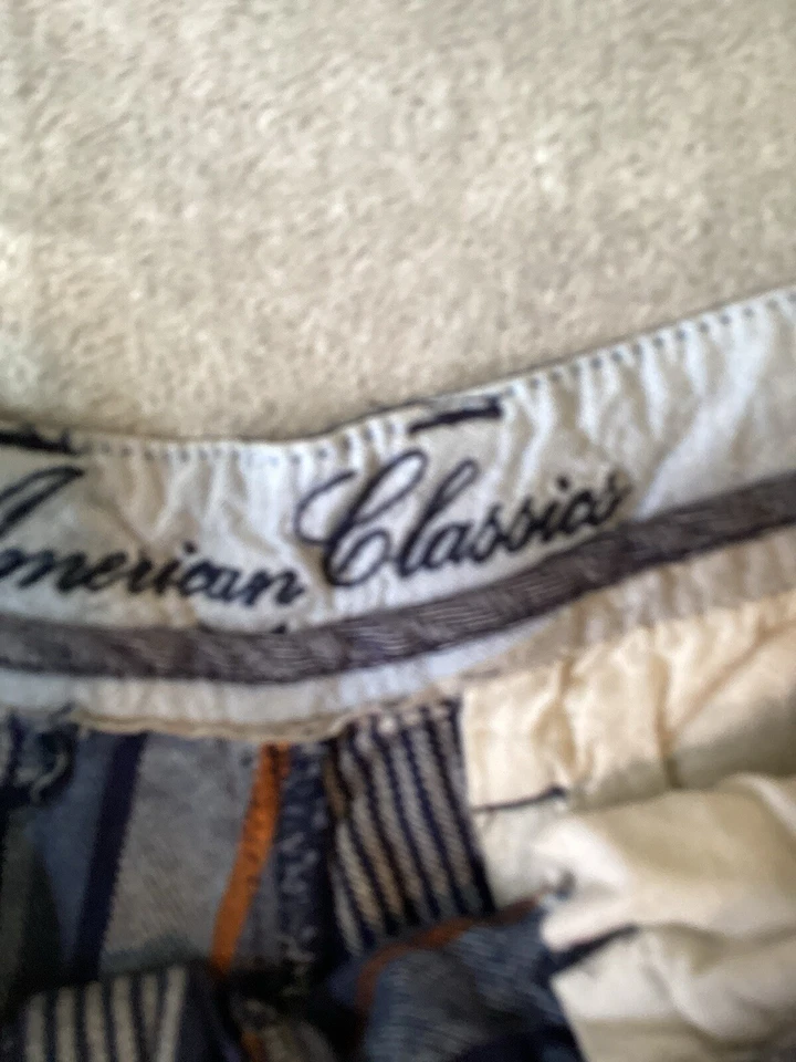 American Classics Shorts Men’s Sz 32 Cargo Plaid Russell Simmons — 第 3/4 张图片
