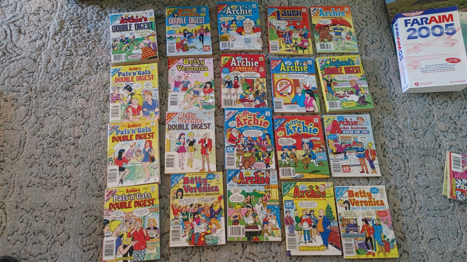 Archie's  Digest and Double Digest  Lot Of 20 Archie, Betty And Veronica,Little