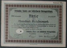 Lot 25 X Feldm&uuml;hle, Papier- und Zellstoffwerke Aktiengesellschaft 1929  100 RM