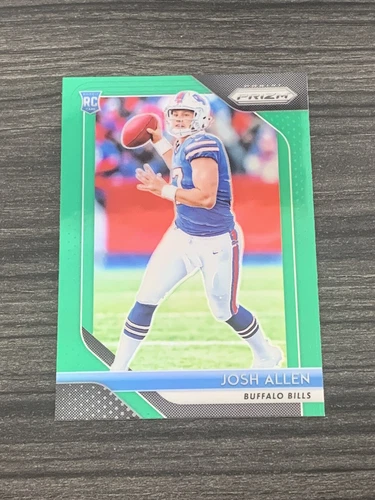 JOSH ALLEN 2018 Panini Prizm Green Parallel Rookie RC No.205 Buffalo Bills MVP