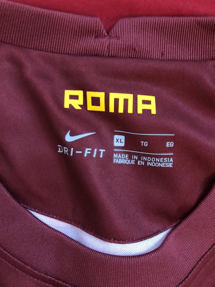 Nike A.S. Roma Home Soccer Jersey Size S XL | eBay