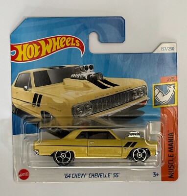 HOT WHEELS 64 CHEVY CHEVELLE SS MUSCLE MANIA