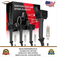 Ignition Coils & Iridium Spark Plugs Kit For Chevy Malibu 2016-2019 1.8L UF821