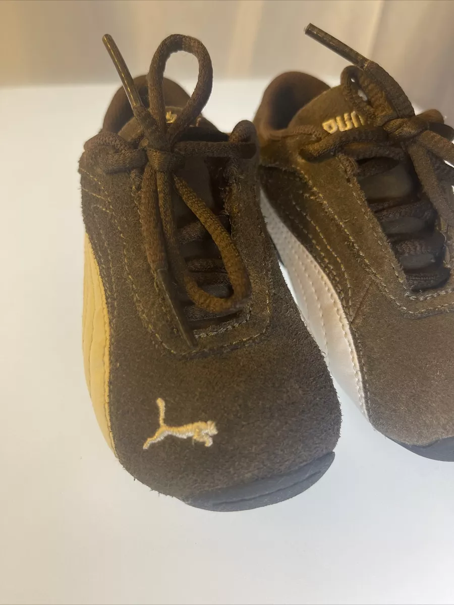 Puma Toddler Brown Suede Shoes Size US 5 Kids Baby Casual Soft