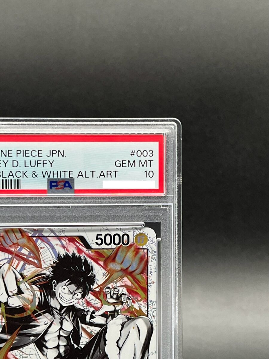 PSA 10 Monkey D Luffy ST13-003 Black White Alt Art One Piece PSA 10 Monkey D Luffy ST13-003 Black White Alt Art One Piece