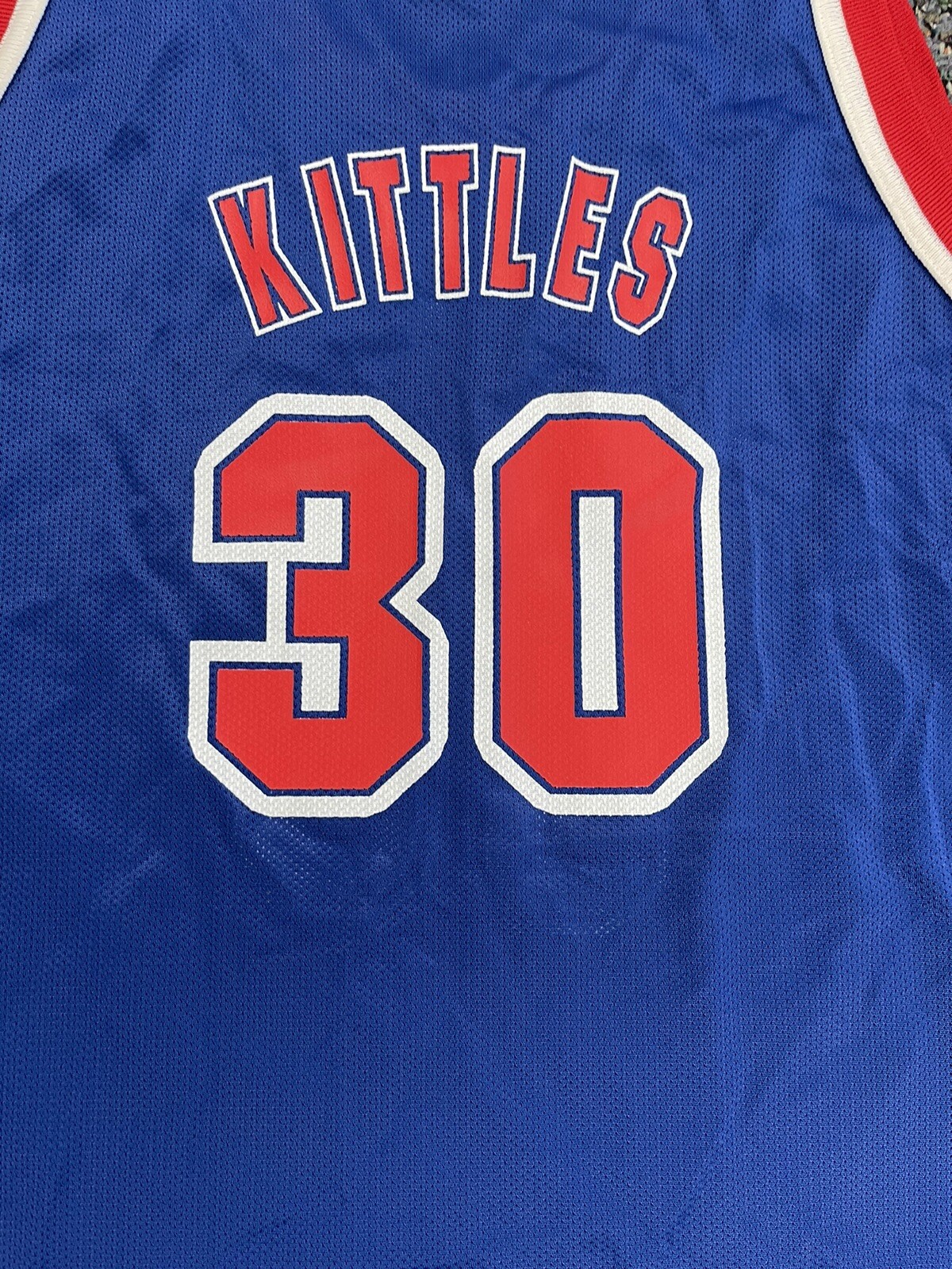 Vintage Champion Kerry Kittles New Jersey Nets Jersey YOUTH Size XL NBA
