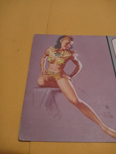 March 1951 Pin-up Art Advertisement Blotter Earl Moran Universal Welding Co.... - Picture 4 of 20