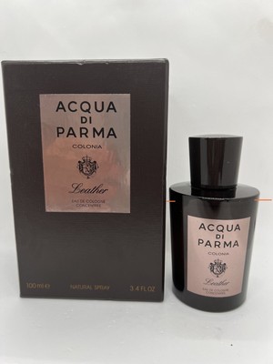 Acqua di Parma Colonia Leather Eau de Cologne 100ml/3.4 oz Brown bottle see pics